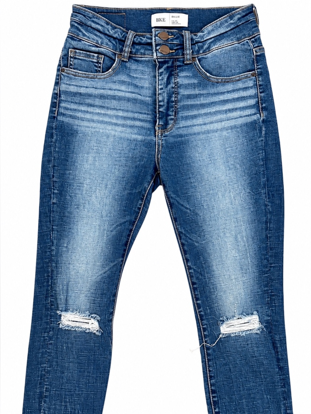 BKE Billie Jeans Women’s 27 High Rise Ankle Skinny Distressed Stretch Denim
